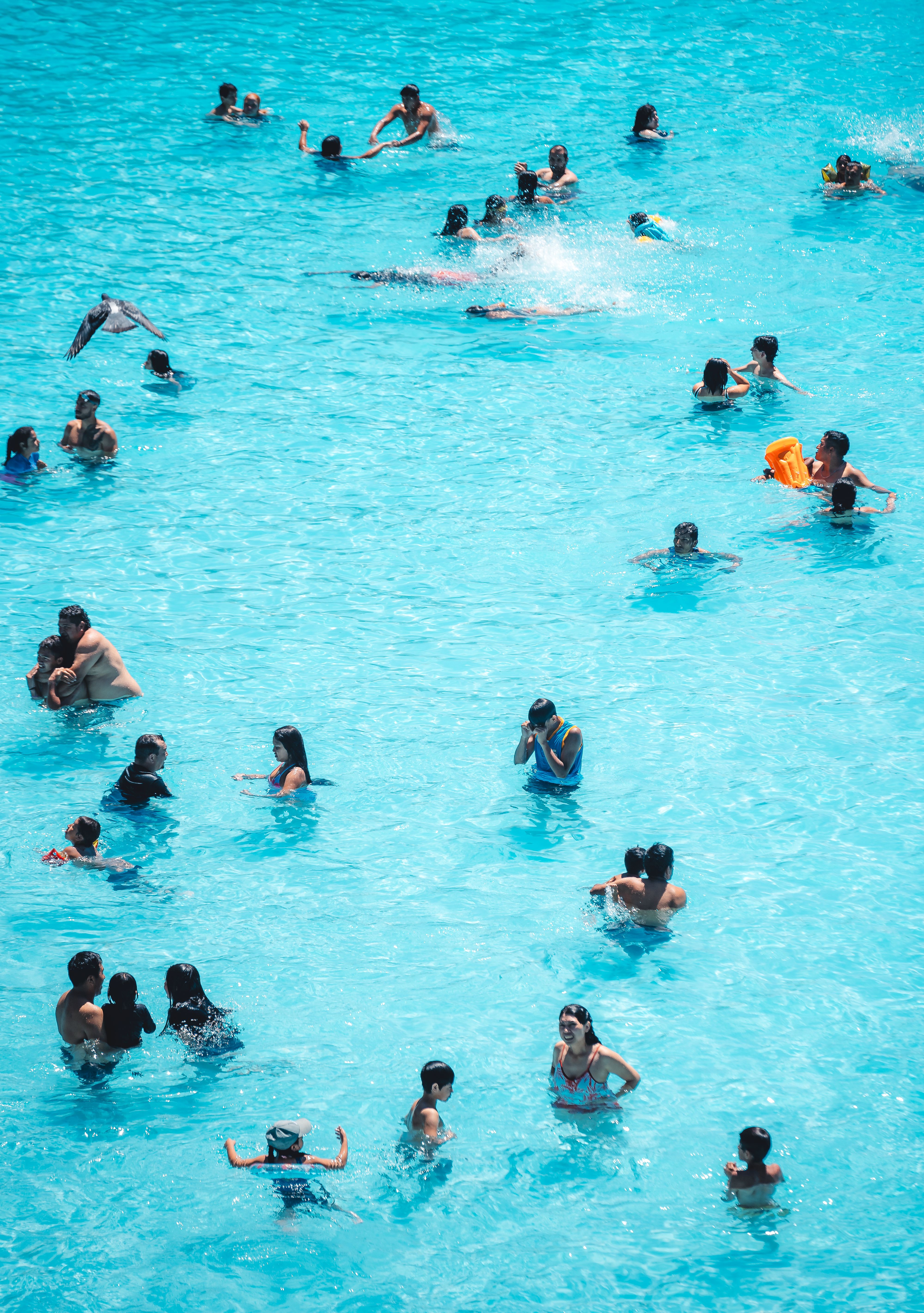 Clean resort pool with crystal clear water